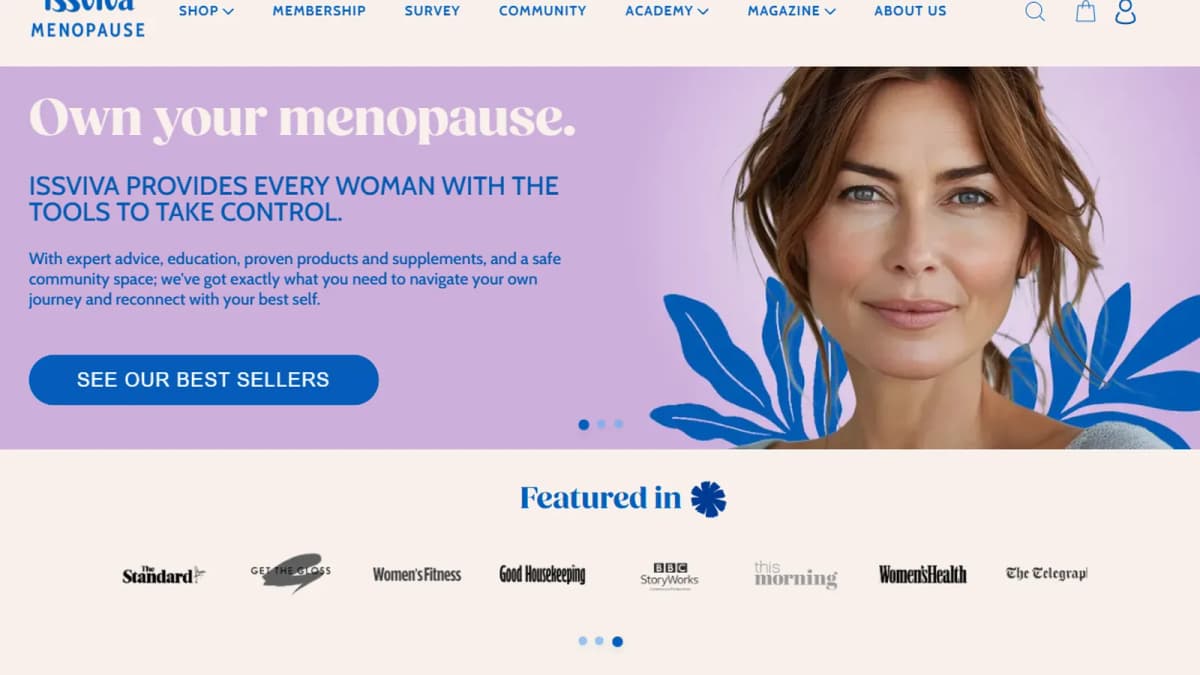 ISSviva homepage screenshot